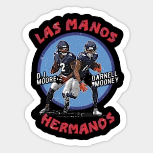 D.J. Moore Darnell Mooney Chicago Las os Heros Sticker